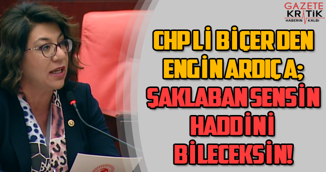 CHP'Lİ BİÇER'DEN ENGİN ARDIÇ'A; ŞAKLABAN SENSİN HADDİNİ BİLECEKSİN