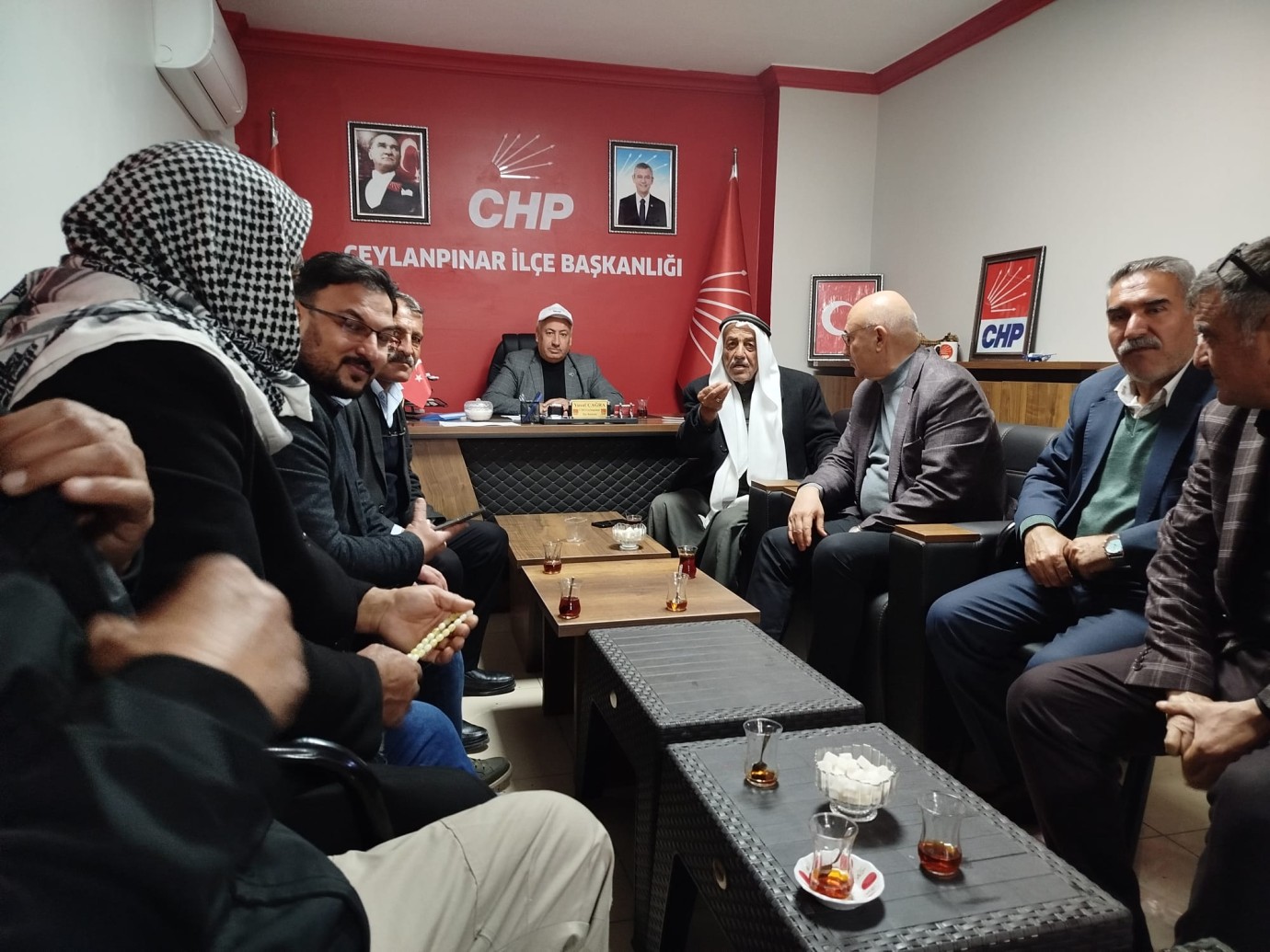 CHP'li Mahmut Tanal, Ceylanpınar ilçesinde saha çalışması yaptı