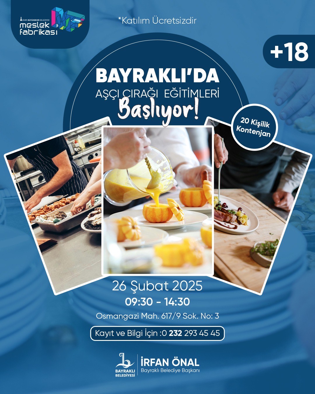 Bayraklı Belediyesi’nden Gastronomi Tutkunlarına Ücretsiz Eğitim