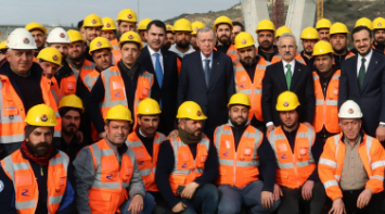 Cumhurbaşkanı Erdoğan, Başakşehir-Nakkaştepe Otoyolu Şantiyesinde