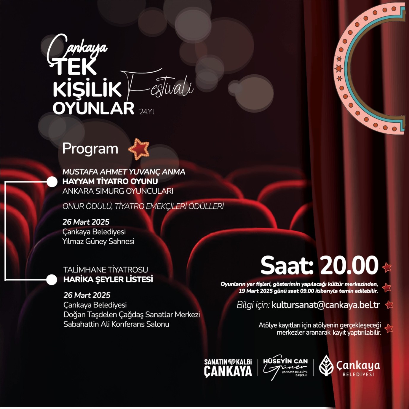 Çankaya’da Tek Kişilik Oyunlar Festivali Başlıyor