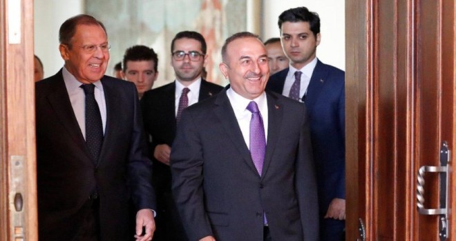 Çavuşoğlu, Lavrov'la görüştü