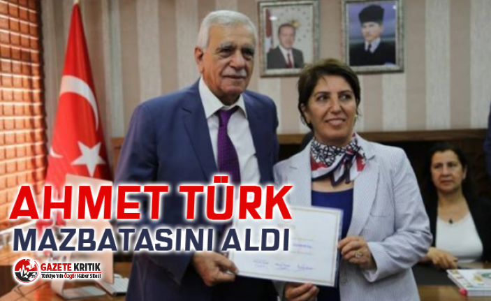 Ahmet Türk mazbatasını aldı