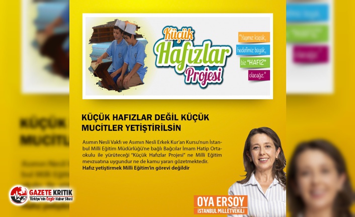 Küçük hafızlar değil küçük mucitler yetiştirilsin!