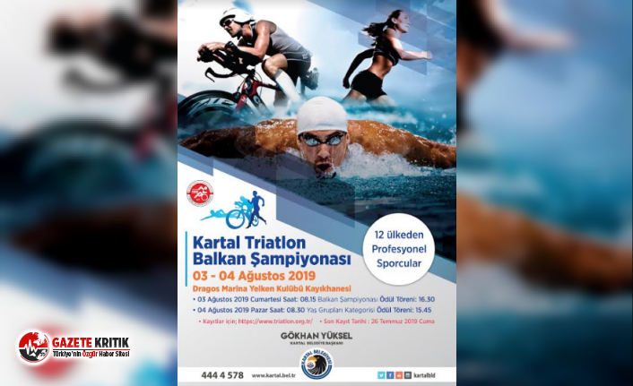 Triatlon Balkan Şampiyonası Heyecanı Kartal’da Yaşanacak