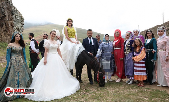 Gümüşhane'de yaylada defile