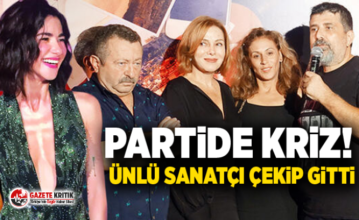 Partide kriz! Ünlü sanatçı çekip gitti