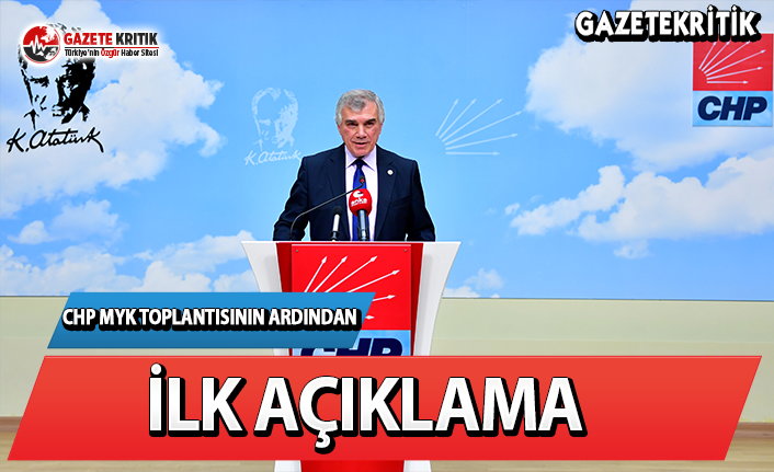 CHP MYK Toplantısı Ardından Açıklama