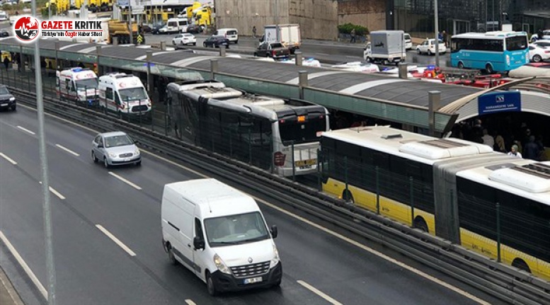 Okmeydanı'nda metrobüs kazası