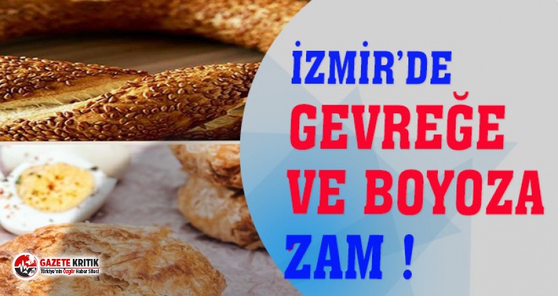 İzmir'de simit ve boyoza zam!