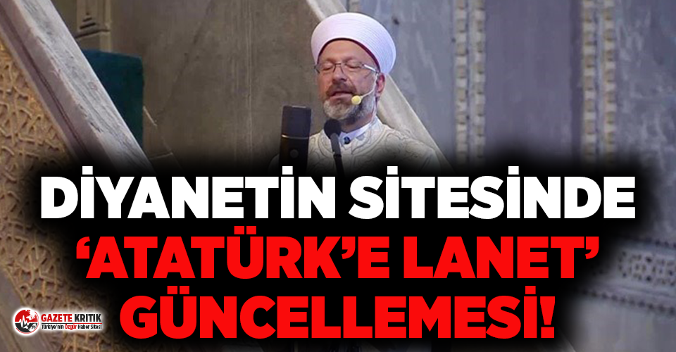 Diyanet sitesinden hutbenin 'lanet' kısmı çıkarıldı