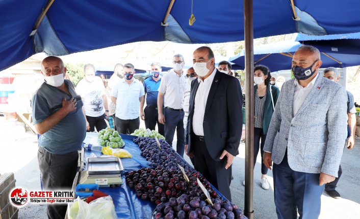 BAŞKAN TÜRKYILMAZ’DAN CUMA PAZARINA ZİYARET