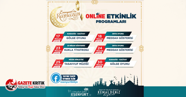 Esenyurt Belediyesi’nden Online Ramazan Etkinlikleri