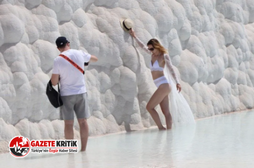 Tam kapanmada Pamukkale turistlere kaldı