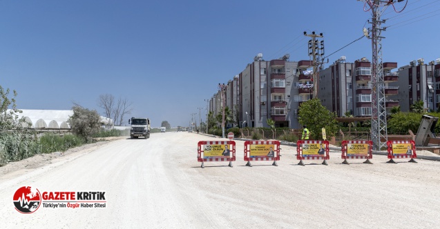 BÜYÜKŞEHİR, KAZANLI’DA YOL ÇALIŞMALARINI SÜRDÜRÜYOR