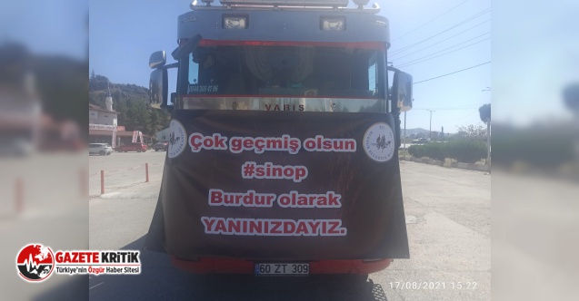 Burdur Belediyesinden Sinop'a yardım eli