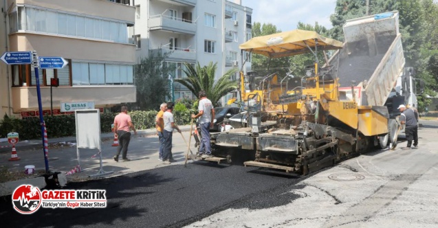 Mudanya’da Asfalt Çalışması Sürüyor