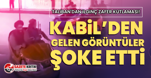 Taliban'dan ilginç zafer kutlaması!