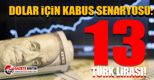 Dolar için kabus senaryosu: 13 TL!