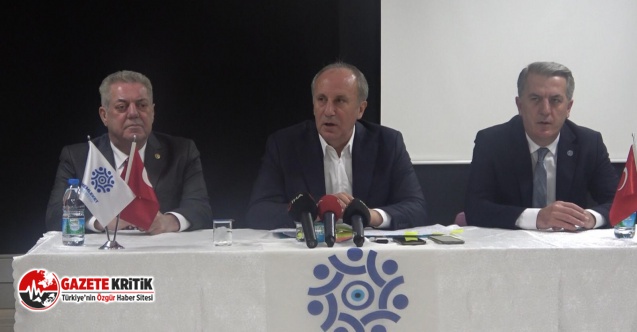 MUHARREM İNCE:OY GELİR HESABIYLA HAREKET ETMEYİZ