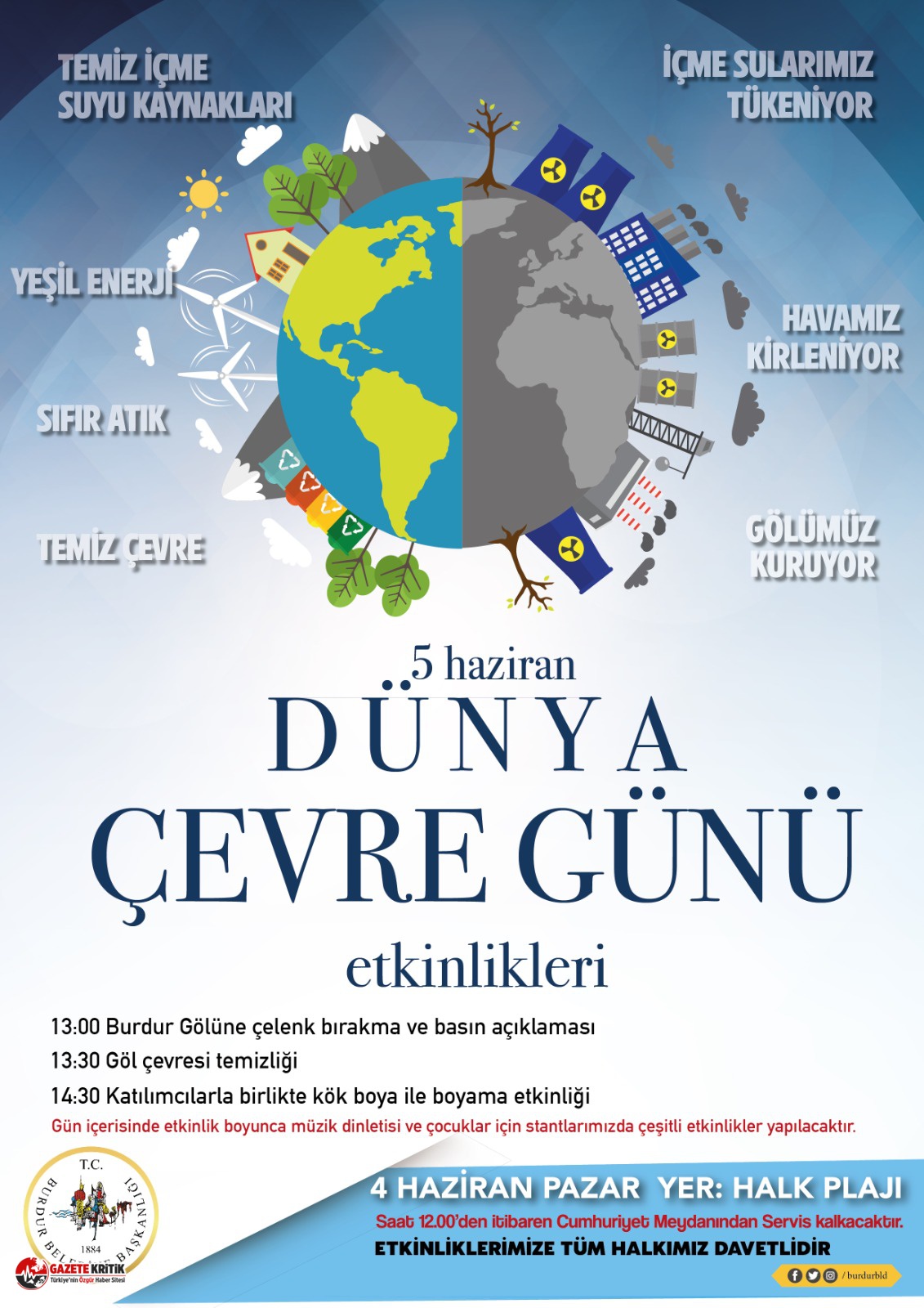 Burdur Belediyesinden Çevre Günü etkinliği