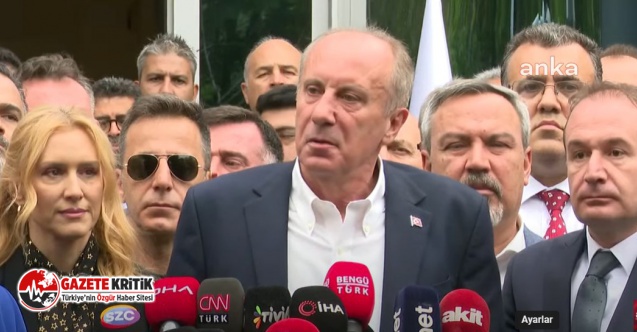 Muharrem İnce cumhurbaşkanı adaylığından çekildi