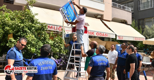 Yenişehir Belediyesinden yabancı tabela denetimi