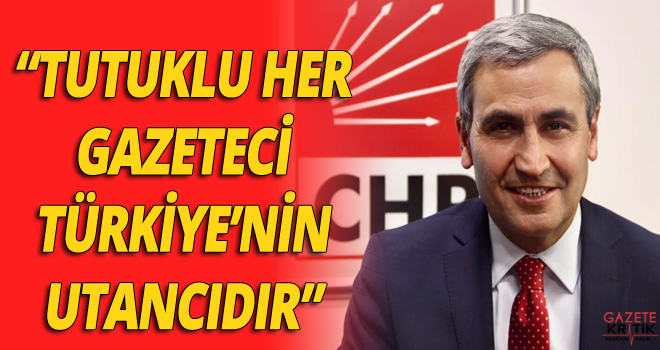 'TUTUKLU HER GAZETECİ TÜRKİYE'NİN UTANCIDIR'