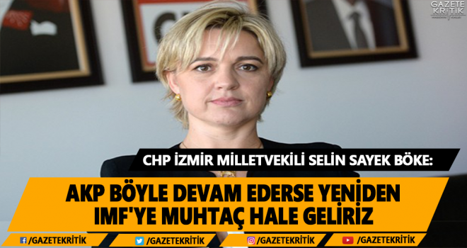 Selin Sayek Böke: AKP böyle devam ederse yeniden IMF'ye muhtaç hale geliriz