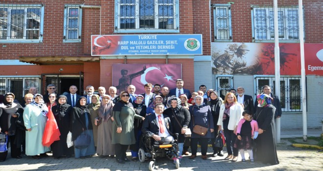 CHP'li Kartal Belediye Başkan adayı Gökhan Yüksel'den gazilere ve şehit ailelerine ziyaret