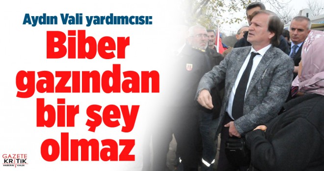 Aydın Vali yardımcısı: Biber gazından bir şey olmaz