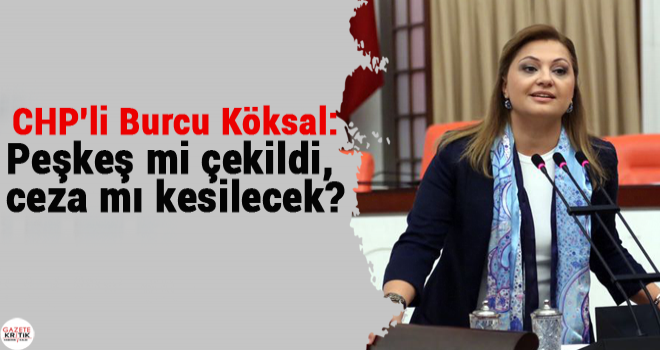 CHP'li Burcu Köksal:Peşkeş mi çekildi, ceza mı kesilecek?