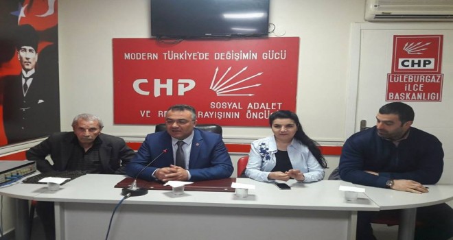 Lüleburgaz CHP: VATANI SAVUNUR GİBİ ŞEKER FABRİKALARINI SAVUNACAĞIZ!!!