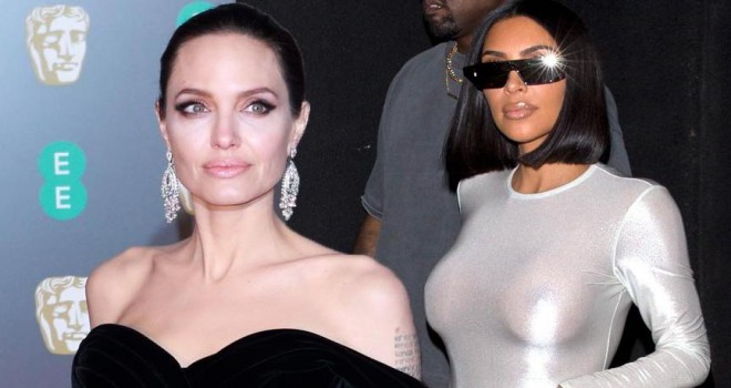 Angelina Jolie ve Kim Kardashian'ın gençlik halleri şaşırttı