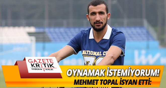 Mehmet Topal'ın 'stoper' isyanı!