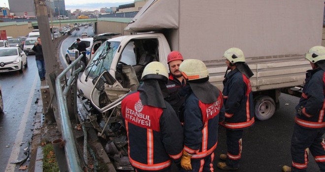 Beşiktaş'ta trafik kazası: 2 yaralı