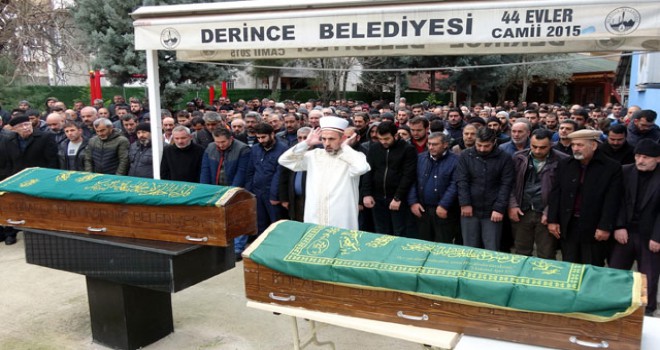 Yılbaşı gecesi öldürülen kardeşler toprağa verildi