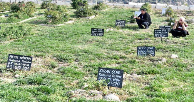 DNA örneği alındıktan sonra kimsesizler mezarlığında toprağa veriliyorlar