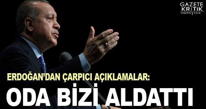 Cumhurbaşkanı Erdoğan: Obama bizi aldattı