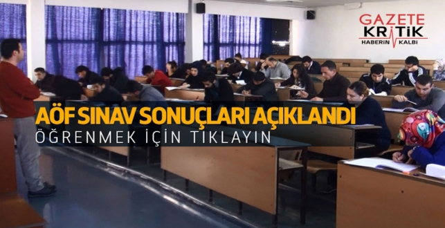 AÖF sonuçları açıklandı! AÖF sınav sonuçları sorgulama ekranı!