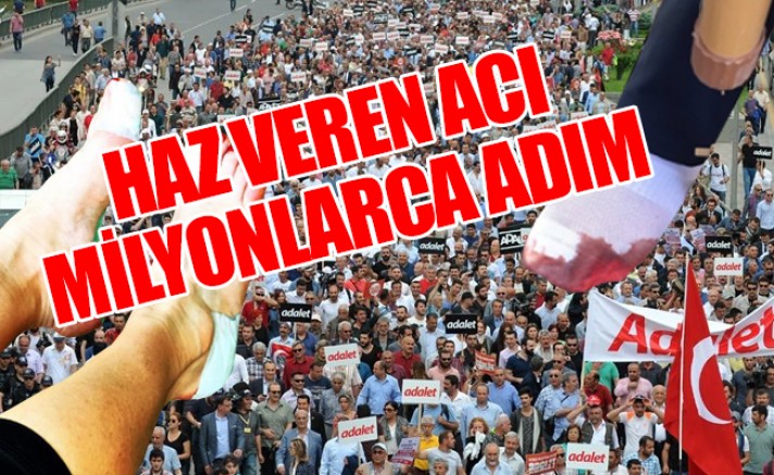 'Ayaklarımdaki acının hazzını yaşıyorum'