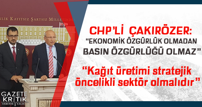 CHP ve TGS'den had safhaya ulaşan kağıt krizi karşısında hükümete ortak çağrı