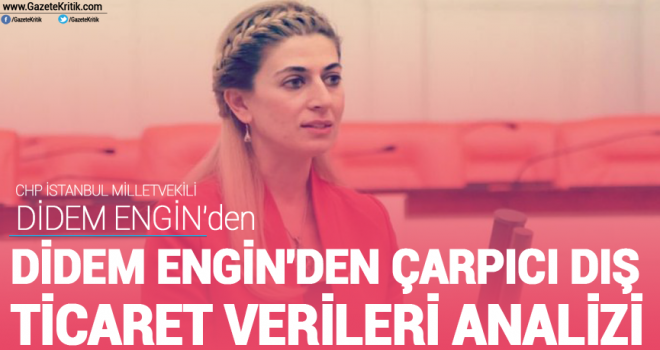 DİDEM ENGİN'DEN ÇARPICI DIŞ TİCARET VERİLERİ ANALİZİ