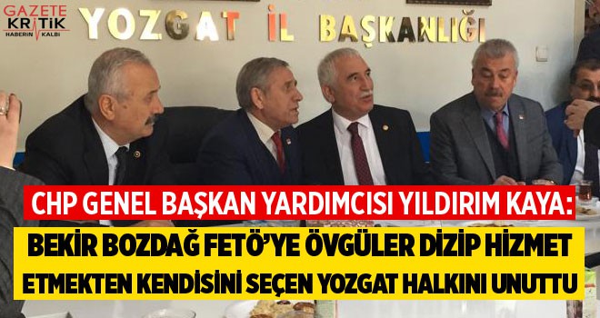 BEKİR BOZDAĞ FETÖ'YE ÖVGÜLER DİZİP HİZMET ETMEKTEN KENDİSİNİ SEÇEN YOZGAT HALKINI UNUTTU