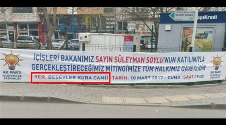 Camide 'Evet' mitingi