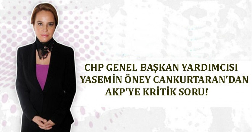 CHP'li Cankurtaran'dan  AKP'ye kritik soru