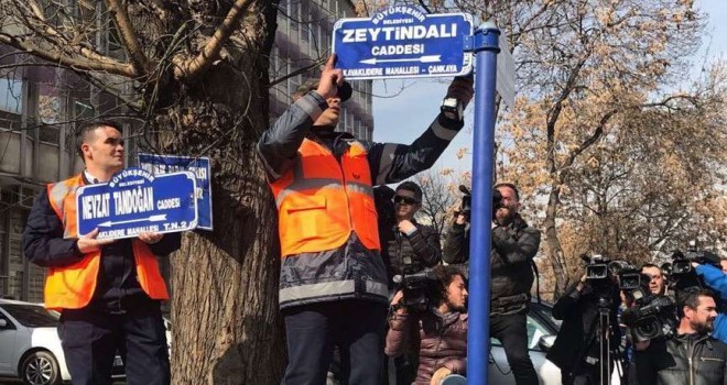 Zeytin Dalı Caddesi'nden sonra diplomaside sokak savaşları