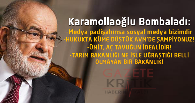 Karamollaoğlu: Medya padişahınsa sosyal medya bizimdir