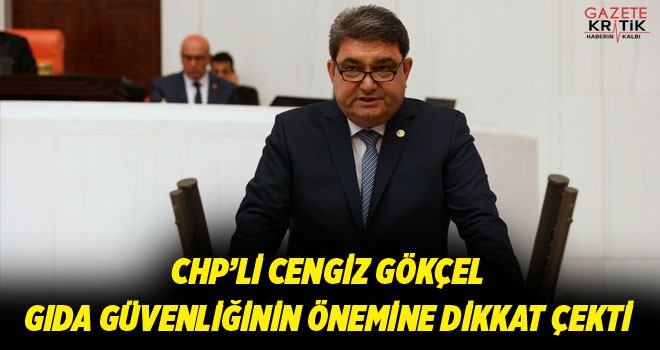 CHP'Lİ GÖKÇEL GIDA GÜVENLİĞİNİN ÖNEMİNE DİKKAT ÇEKTİ