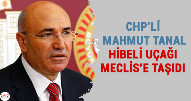 CHP'Lİ MAHMUT TANAL HİBELİ UÇAĞI MECLİS'E TAŞIDI